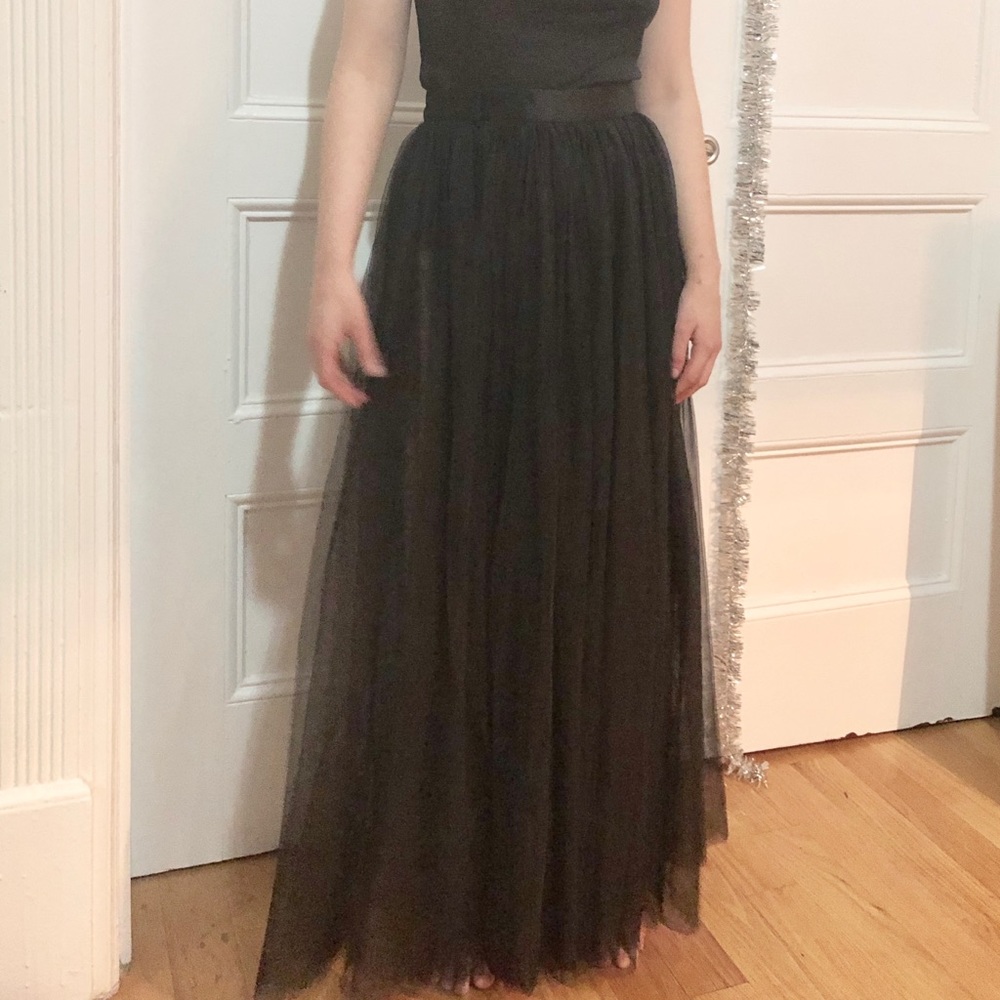 Michael Kors Vintage 90s Sheer Maxi Skirt